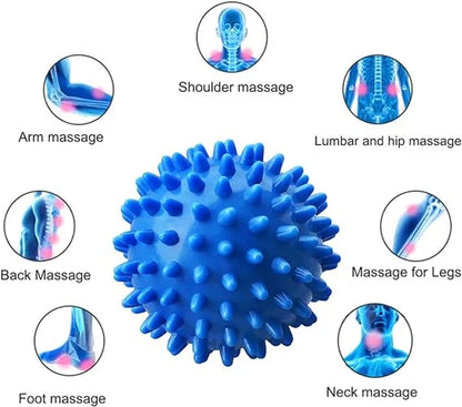 1Pcs  Spiky Massage Ball,Physical Therapy Massage Balls,Hard Lacrosse Ball & Spiky Massage Ball for Myofascial Release