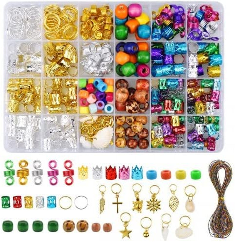 Dreadlock Schmuck, Zubehör Für Haarschmuck, Haarschmuck Ringe, Haarschmuck Dreadlocks Ring Mit Anhänger, Haar Anhänger, Mit Aufbewahrungsbox, Zum Frauen Männer