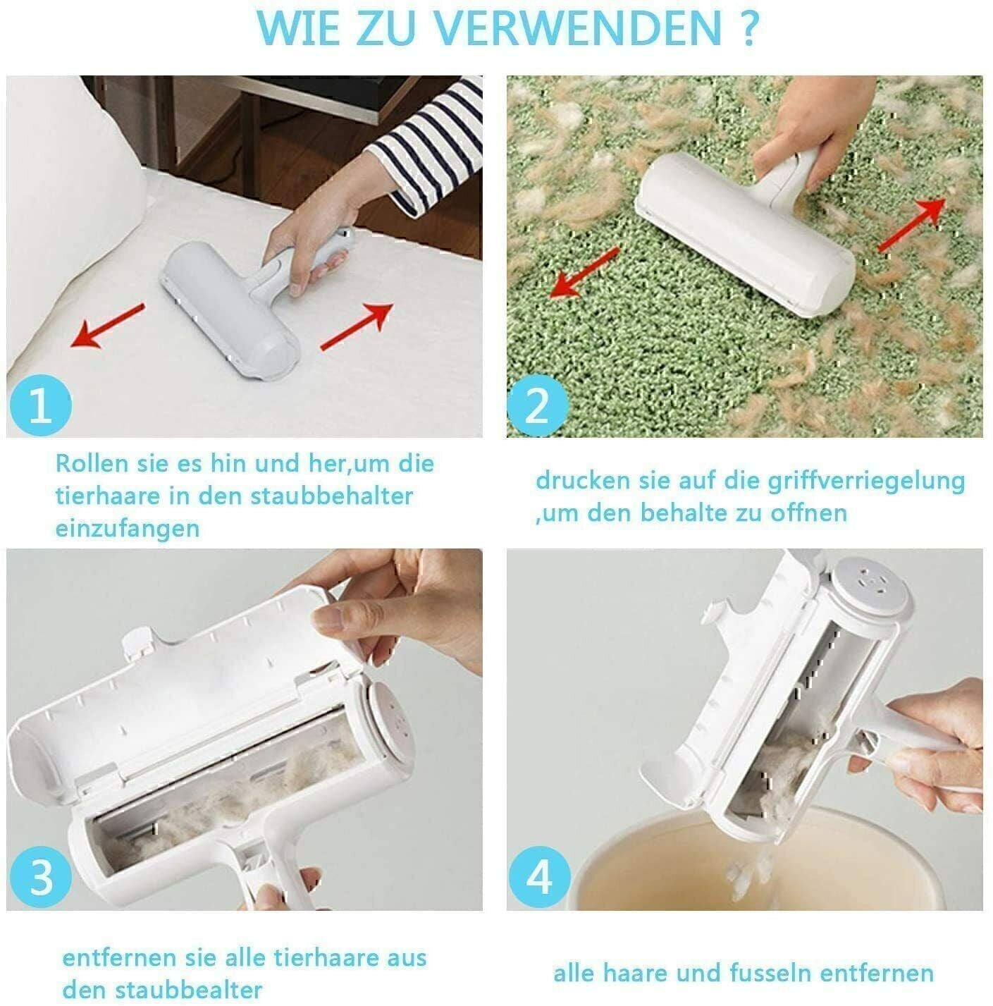 Fusselbürste Fusselrolle Tierhaarentfer