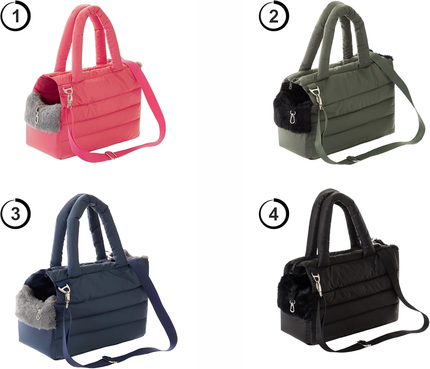 Hundetasche, Welpentasche - Tragetasche Für Kleinen Und Mittleren Hund, Katze - S - Bis 5 Kg, Tasche Für Unterwegs, Hundetrage Mit Karabiner, Dog Carrier, Transporttasche, Olivgrün