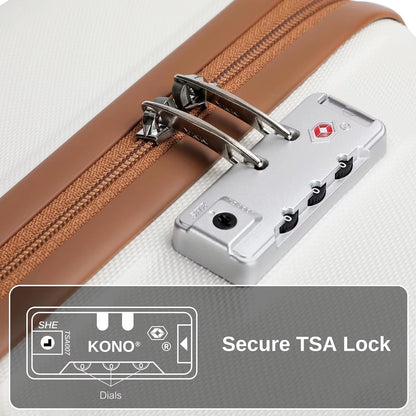 4-Piece Suitcase Set, 55 Cm Hand Luggage Beauty Case Cosmetics Case Travel Bag Travel Toilet Bag