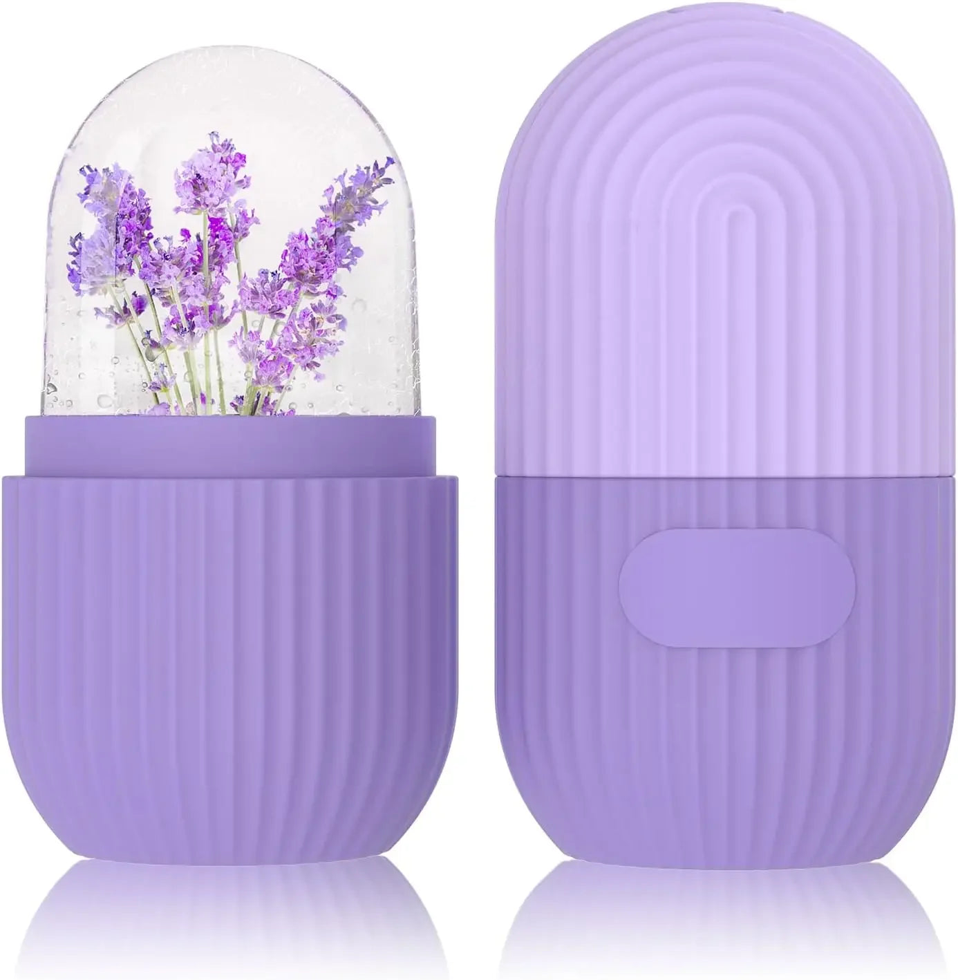 Silicone Cube Tray Shape Face Facial Ice Roller Massage Face Massage Roller Frozen Facial Reusable Ice Face Roller Skincare Tool