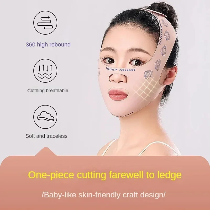 Face-Lift with Sleep Face V Shaper Facial Slimming Bandage Relaxation Shape Lift Reduce Double Chin Face Thining Band Massage