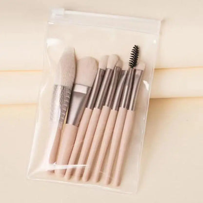 Make up Brushes Set Cosmetic Powder Eye Shadow Foundation Blush Blending Concealer Professional Beauty Tool 8Pcs