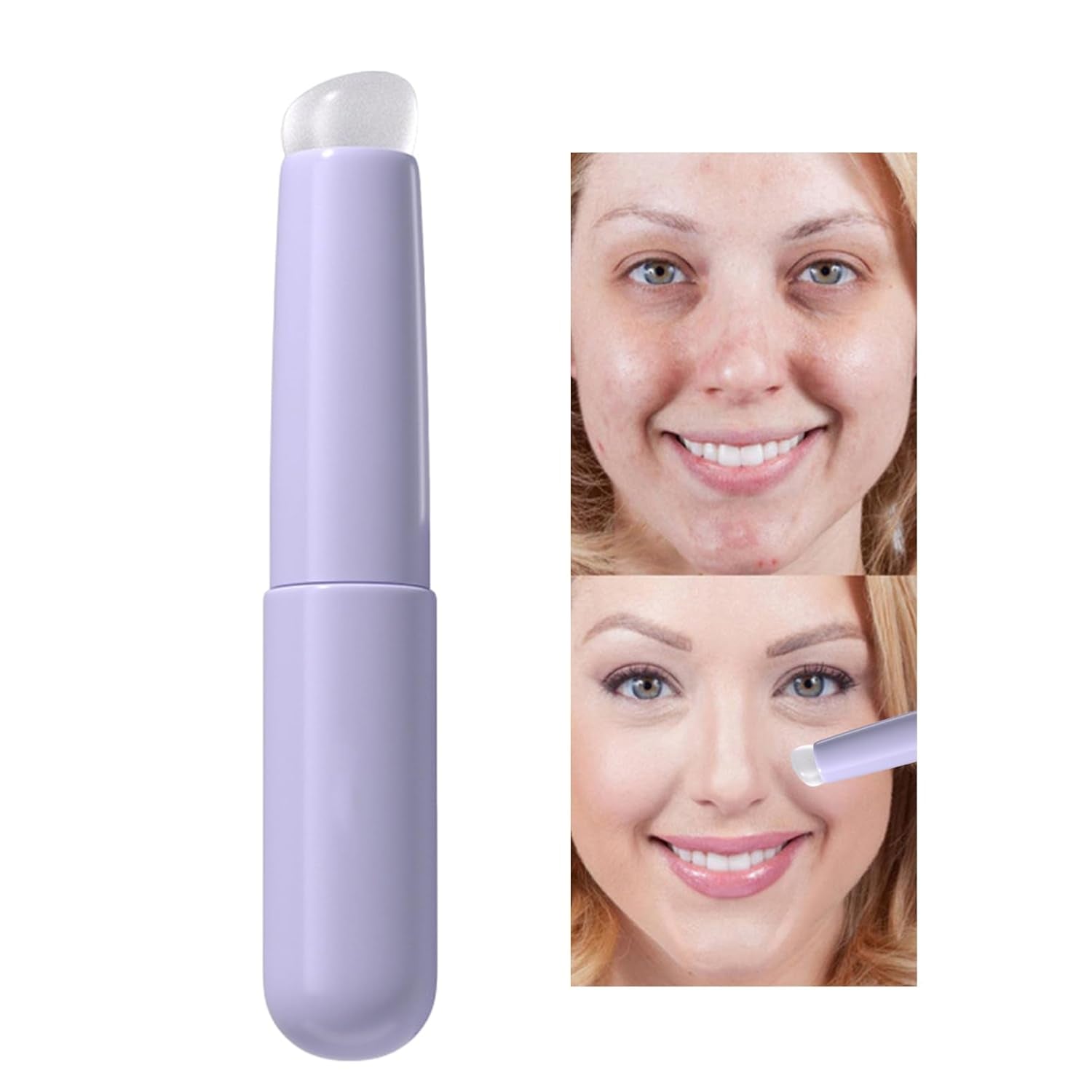 Silikon Makeup Pinsel Für Lippenmaske | Lidschatten Applikator | Lippenpinsel Für Lippenstift, Lippenpflege, Lippenbalsam, Lippenpflegestift | Lippenpeeling Schminkpinsel | Lip Scrub Mit Runde Kopf