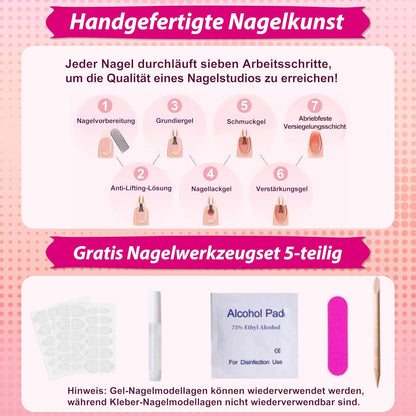 Press on Nails Kurz, Square Nägel Zum Aufkleben Fake Nails Künstliche Fingernägel Mit Nagelkleber, Glossy Einfarbige Kunstnägel Zum Aufkleben Nailtips Für Frauen (Nude Short, 24Pcs)