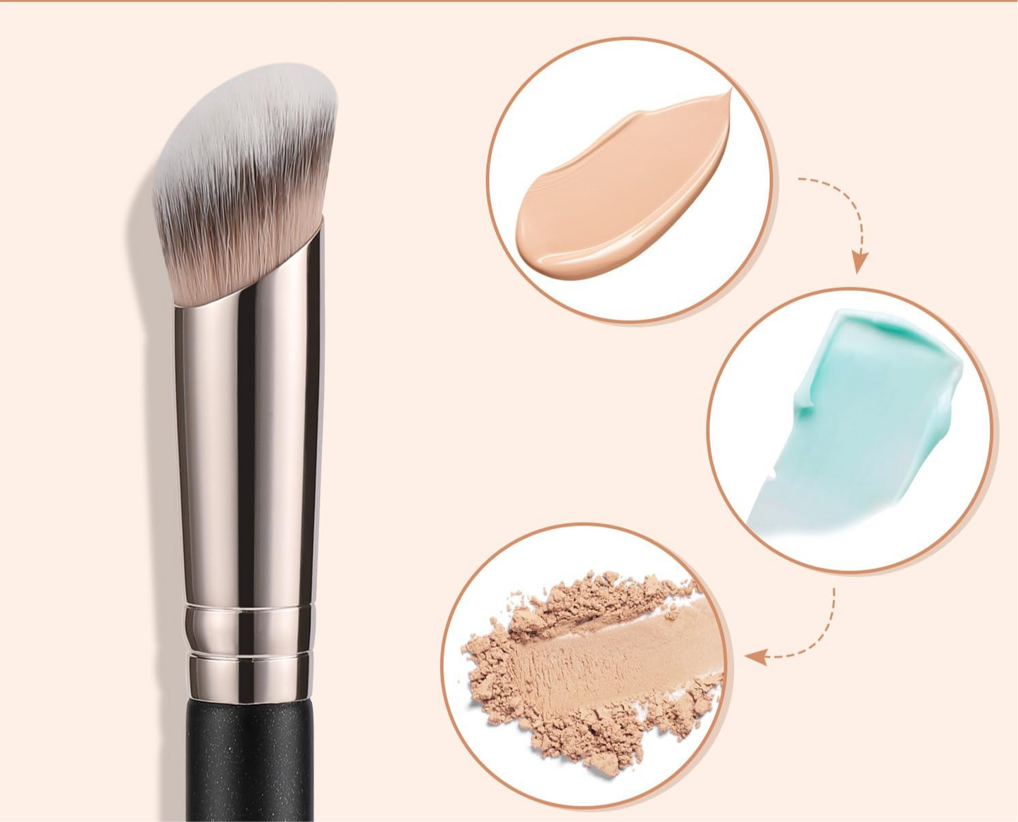 Concealer Pinsel, zum auftragen von Cremes Und Puder-Kosmetika
