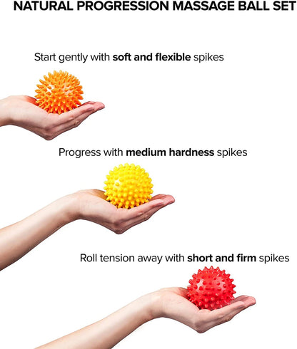 1Pcs  Spiky Massage Ball,Physical Therapy Massage Balls,Hard Lacrosse Ball & Spiky Massage Ball for Myofascial Release