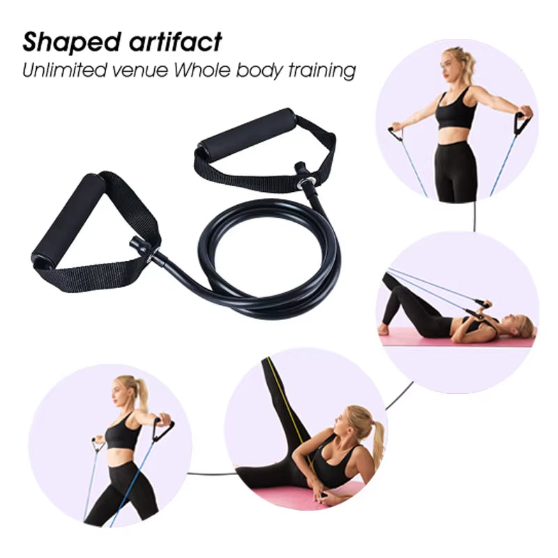 Resistance Bands with Handles, Exercise Bands, Workout Bands with Handles for Men Women, Strength Training Equipment at Home