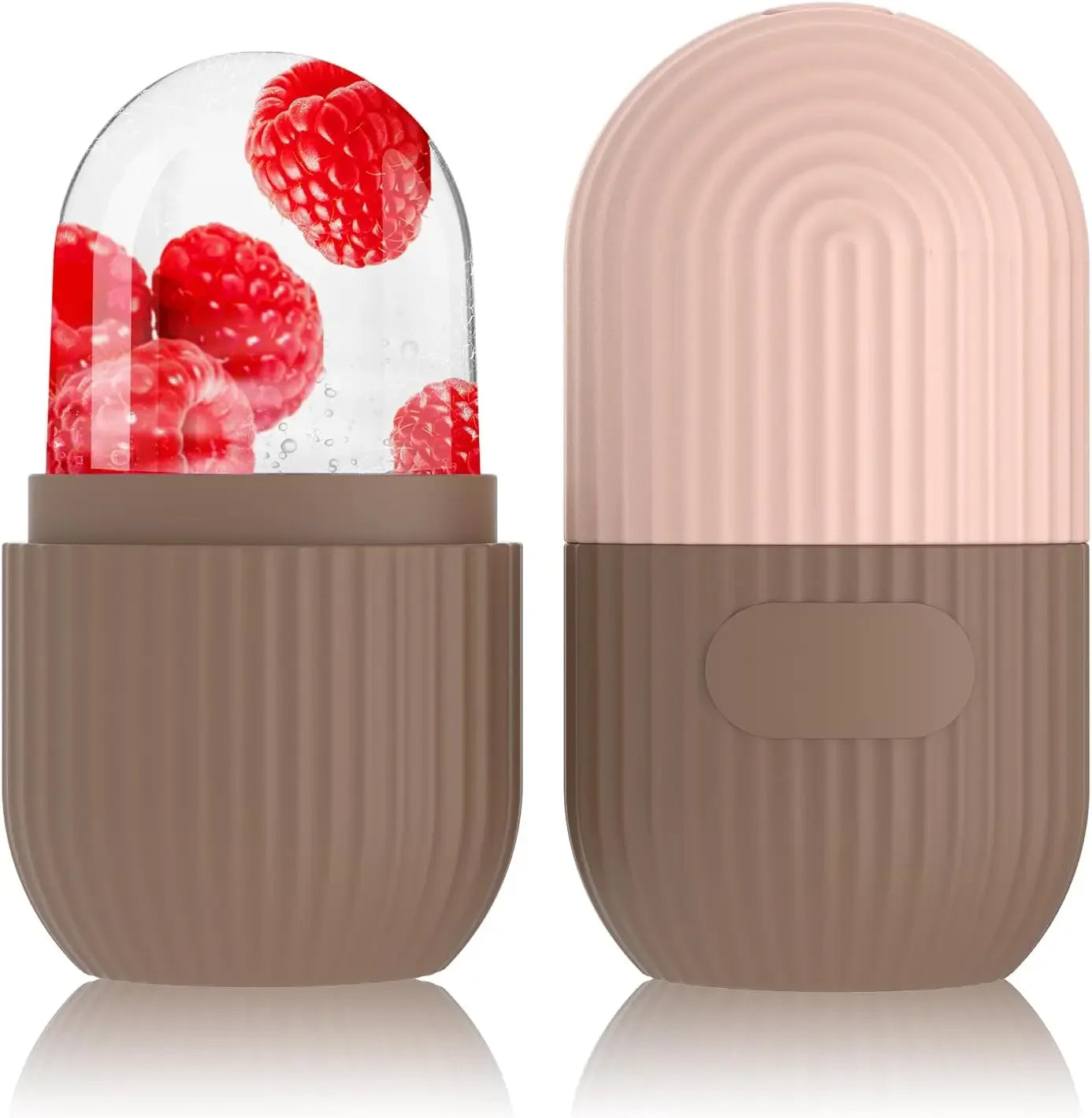 Silicone Cube Tray Shape Face Facial Ice Roller Massage Face Massage Roller Frozen Facial Reusable Ice Face Roller Skincare Tool