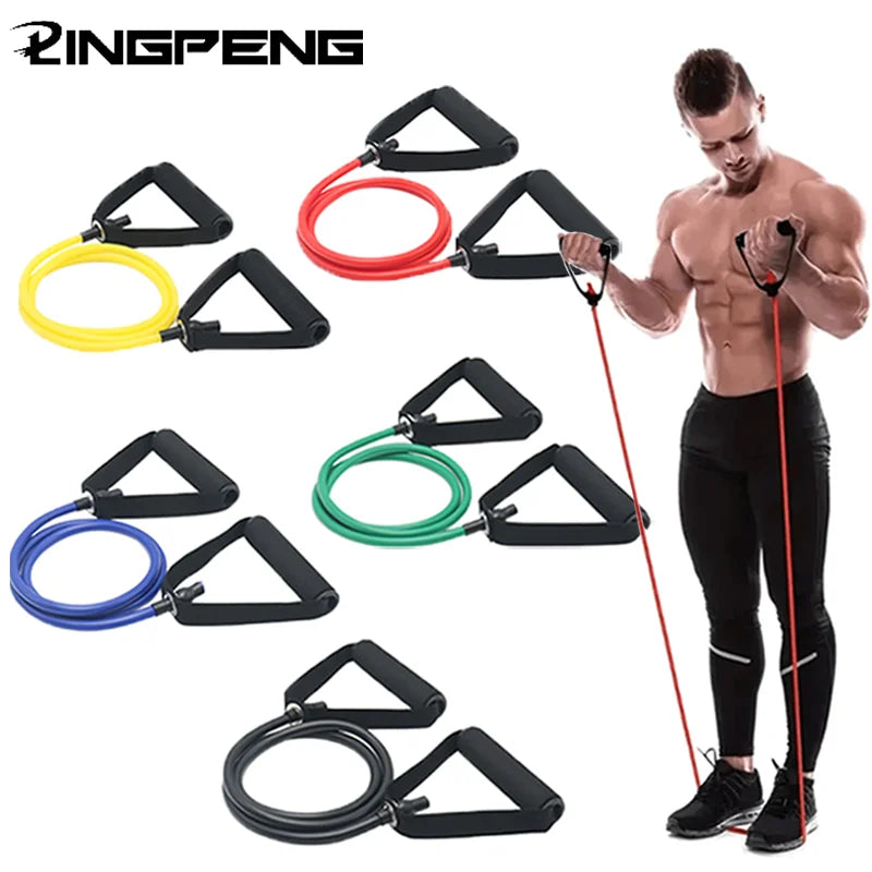 Resistance Bands with Handles, Exercise Bands, Workout Bands with Handles for Men Women, Strength Training Equipment at Home