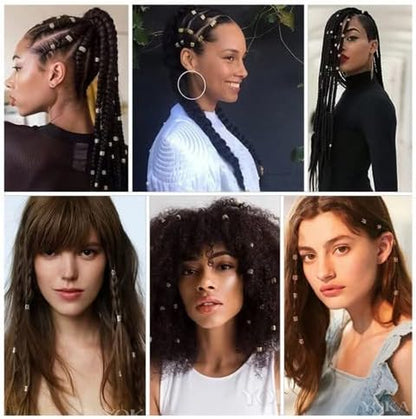 Dreadlock Schmuck, Zubehör Für Haarschmuck, Haarschmuck Ringe, Haarschmuck Dreadlocks Ring Mit Anhänger, Haar Anhänger, Mit Aufbewahrungsbox, Zum Frauen Männer