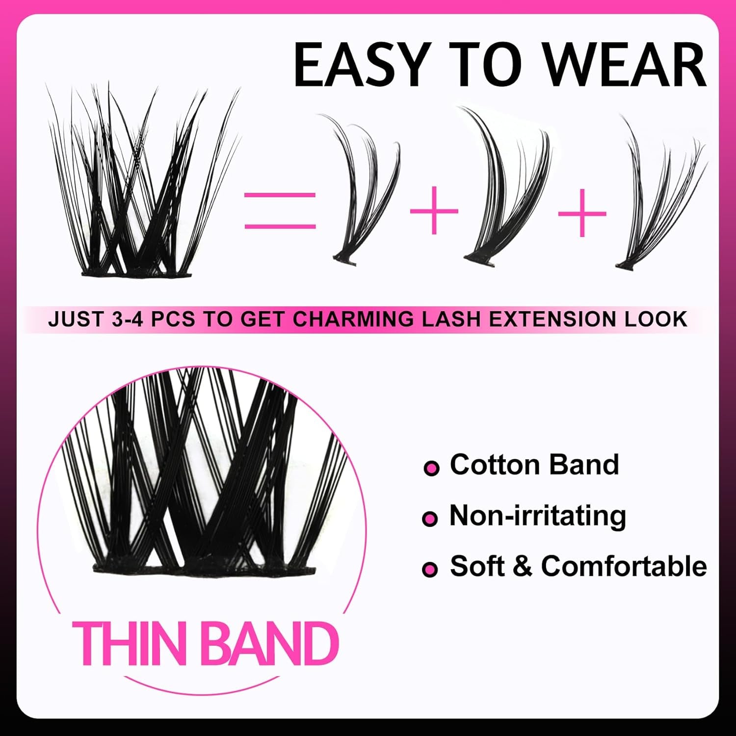 Wimpern Extensions Set 144PCS 9-16MIX with Wimpernkleber Dauerhaft Wimpern Pinzette Und Wimpern Remover, Lash Extension Set Für Natürlichen Look DIY Zu Hause (LD011 KIT)