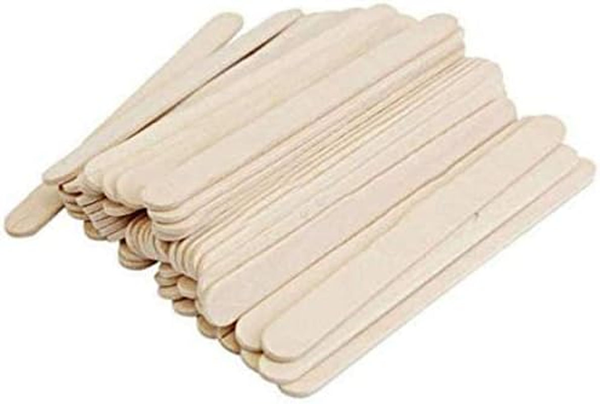 Holzspatel Zum Auftragen Von Wachs Und Zuckerpaste Für Die Haarentfernung - 100 Stück - 1,8 X 15 Cm