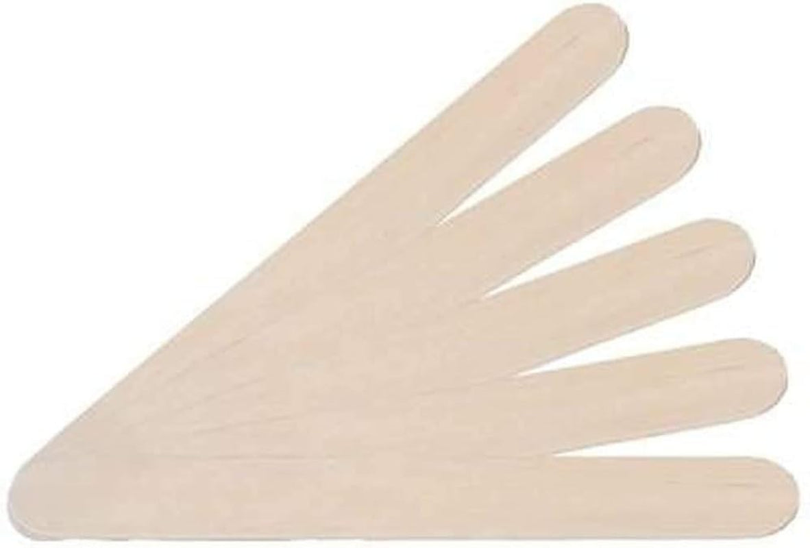 Holzspatel Zum Auftragen Von Wachs Und Zuckerpaste Für Die Haarentfernung - 100 Stück - 1,8 X 15 Cm