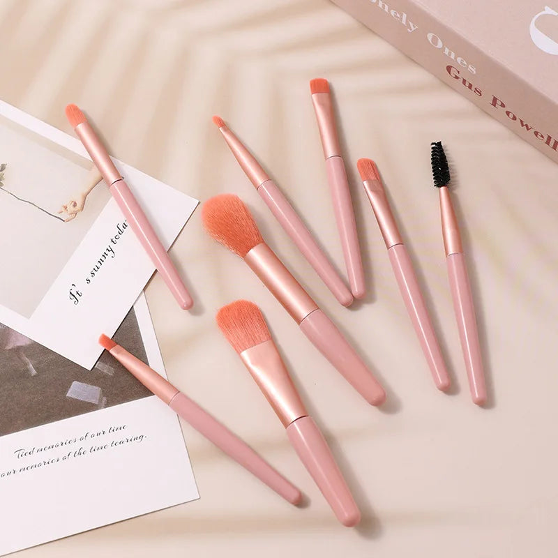 Make up Brushes Set Cosmetic Powder Eye Shadow Foundation Blush Blending Concealer Professional Beauty Tool 8Pcs