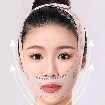 Face-Lift with Sleep Face V Shaper Facial Slimming Bandage Relaxation Shape Lift Reduce Double Chin Face Thining Band Massage